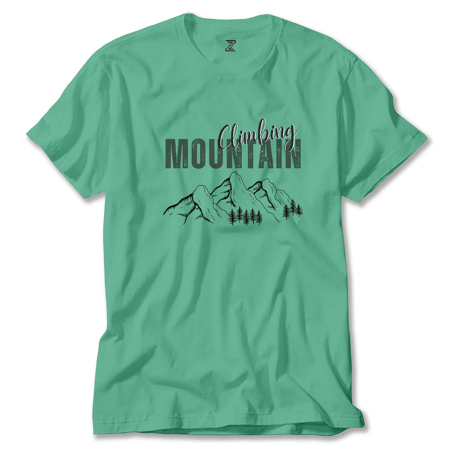 Climbing Mountain Renkli Tişört