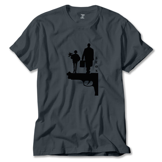 Leon Gun Silüet Renkli Tişört