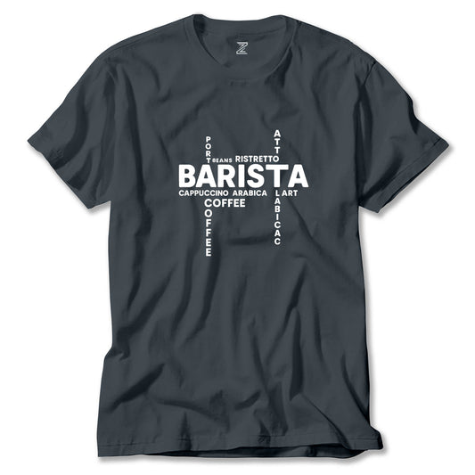 Barista Modern Tasarım Renkli Tişört