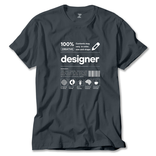 Designer Renkli Tişört