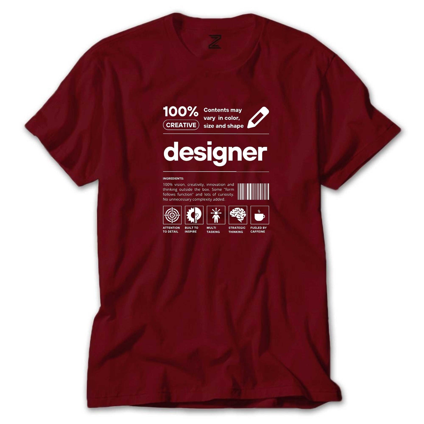 Designer Renkli Tişört