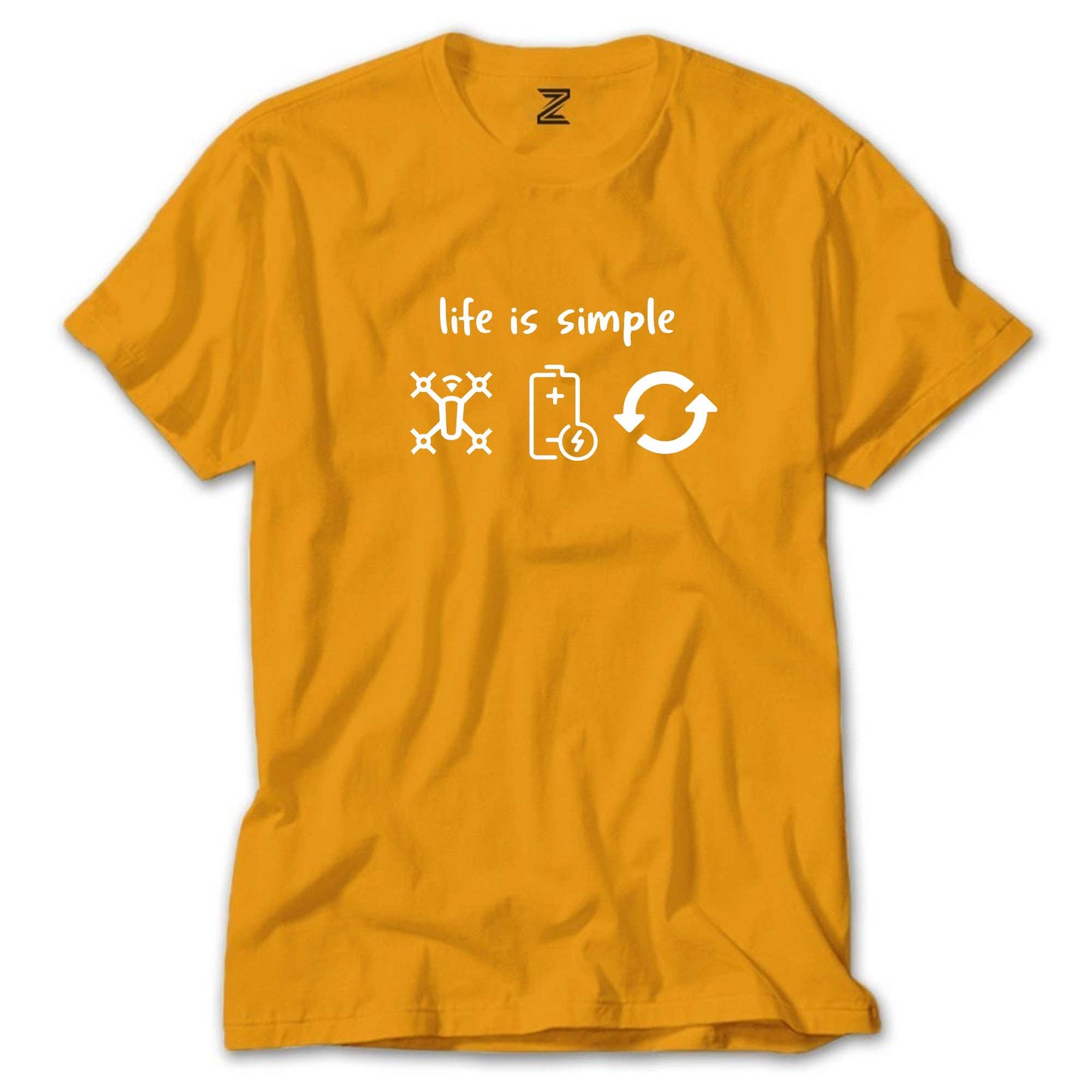 Life Is Simple Renkli Tişört