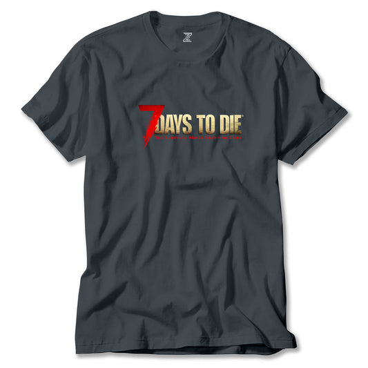 7 Days To Die Logo Renkli Tişört