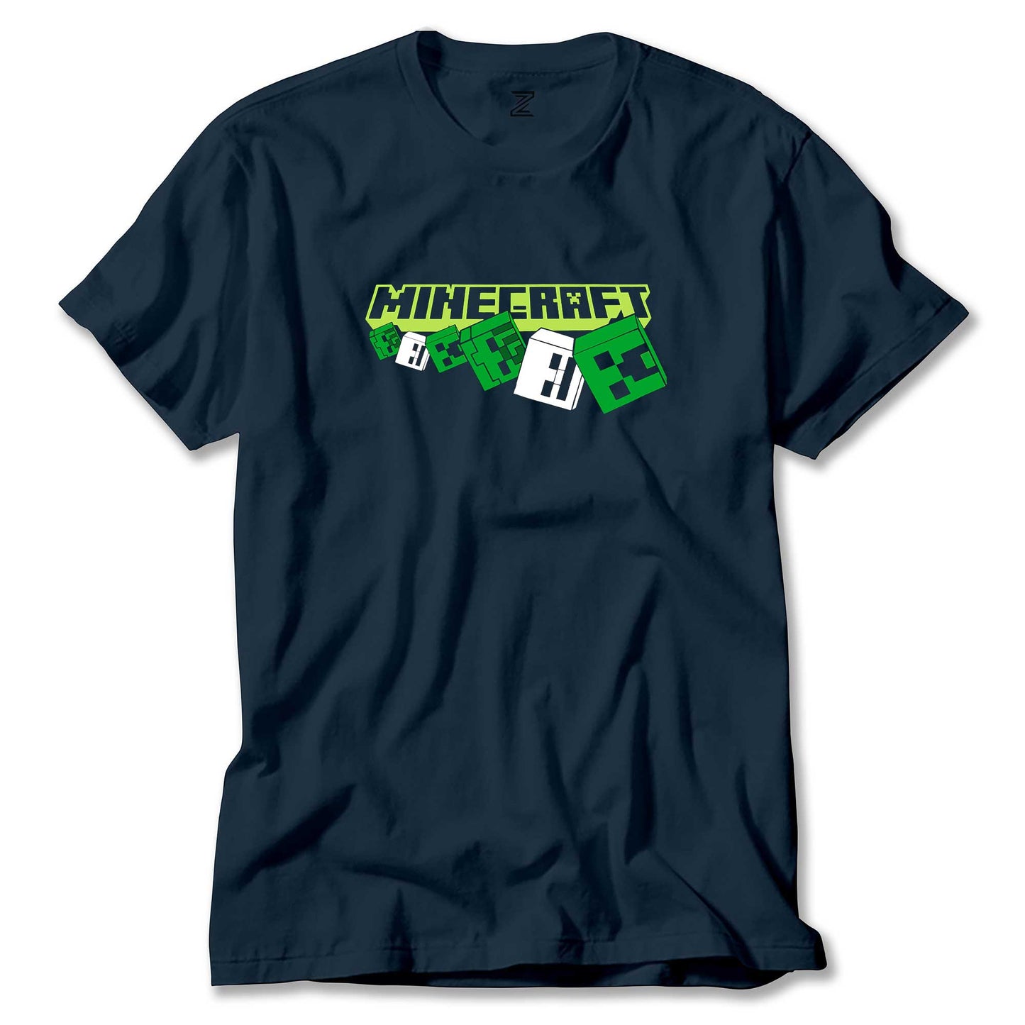 Minecraft Skeleton And Creeper Renkli Tişört