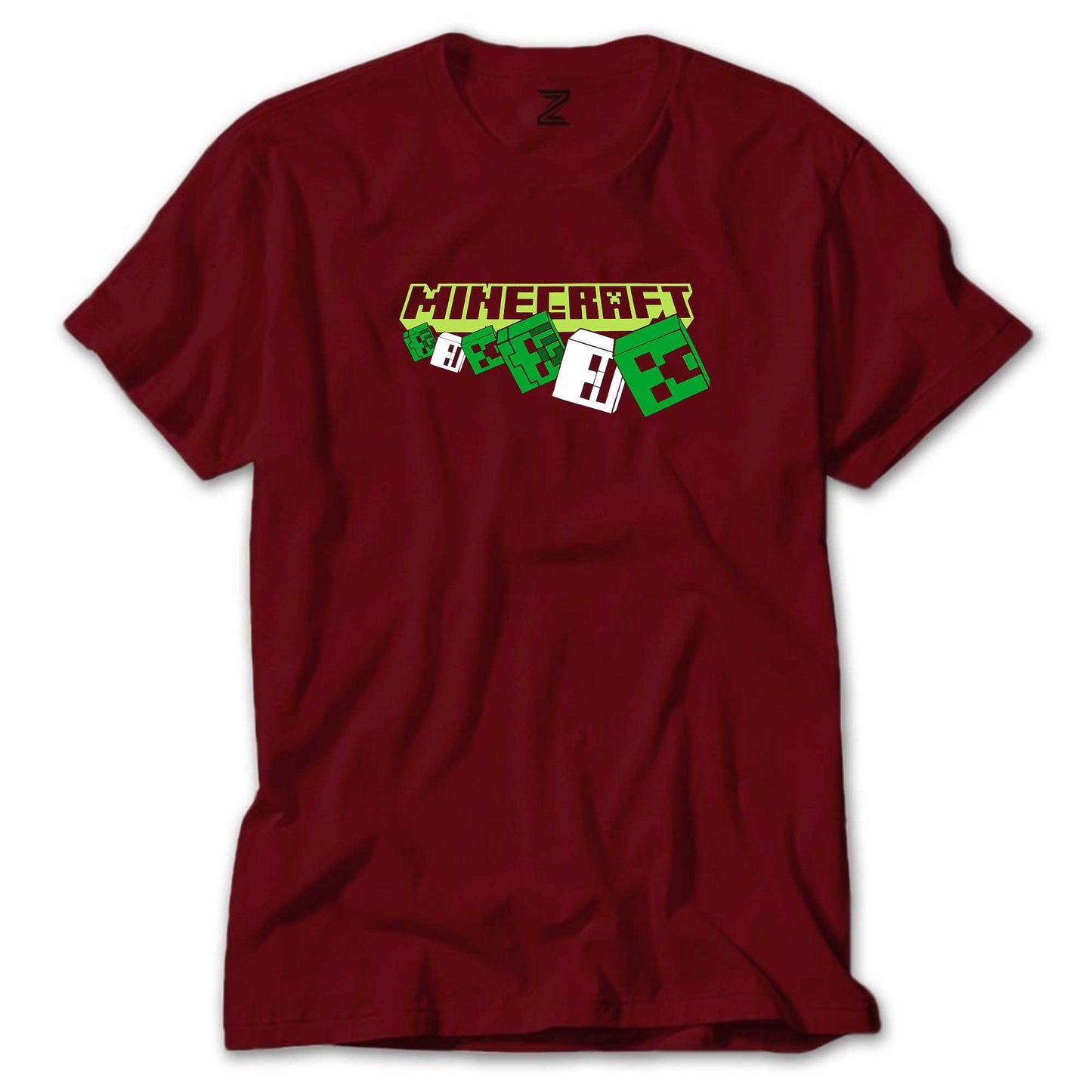 Minecraft Skeleton And Creeper Renkli Tişört