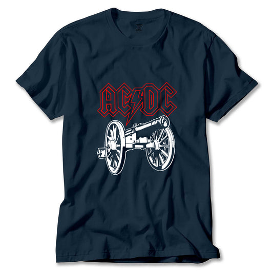 Ac Dc About Rock Cannon Renkli Tişört