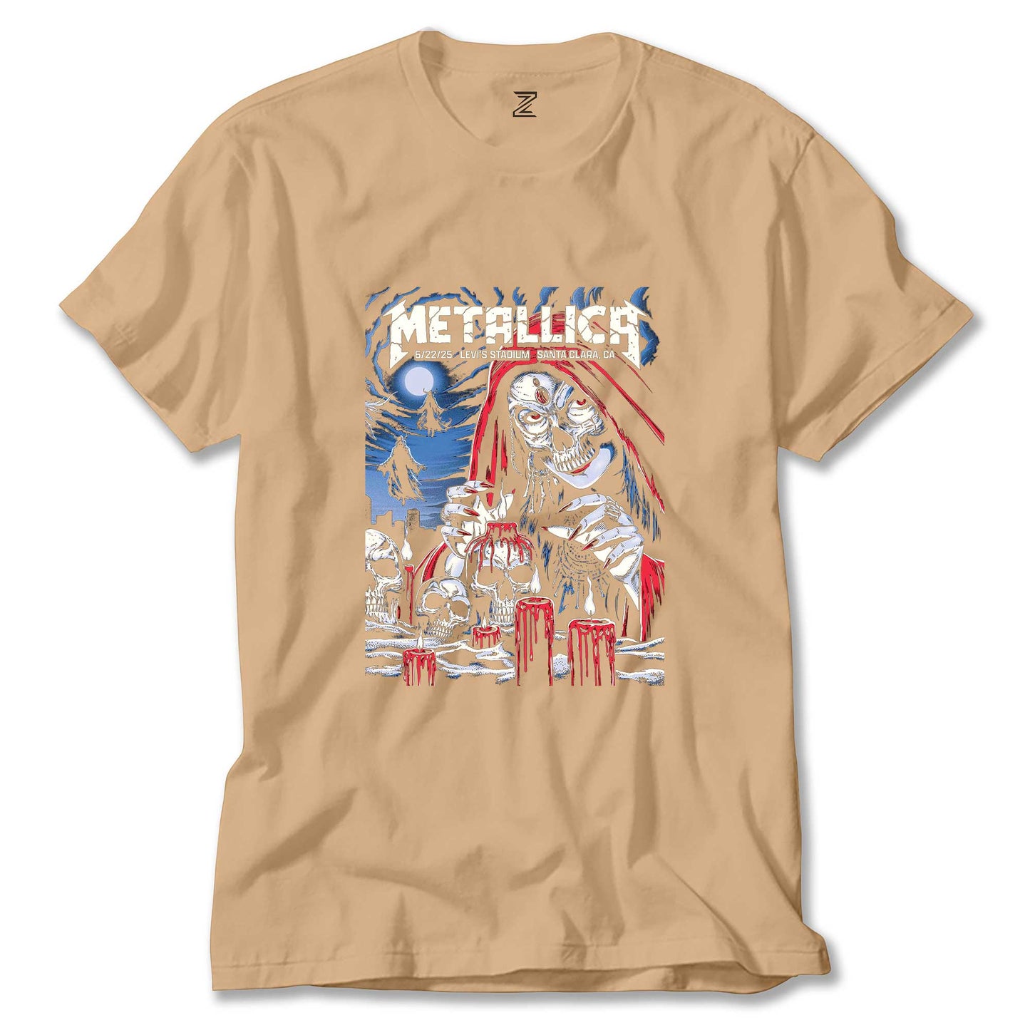 Metallica 2025 Tour Renkli Tişört