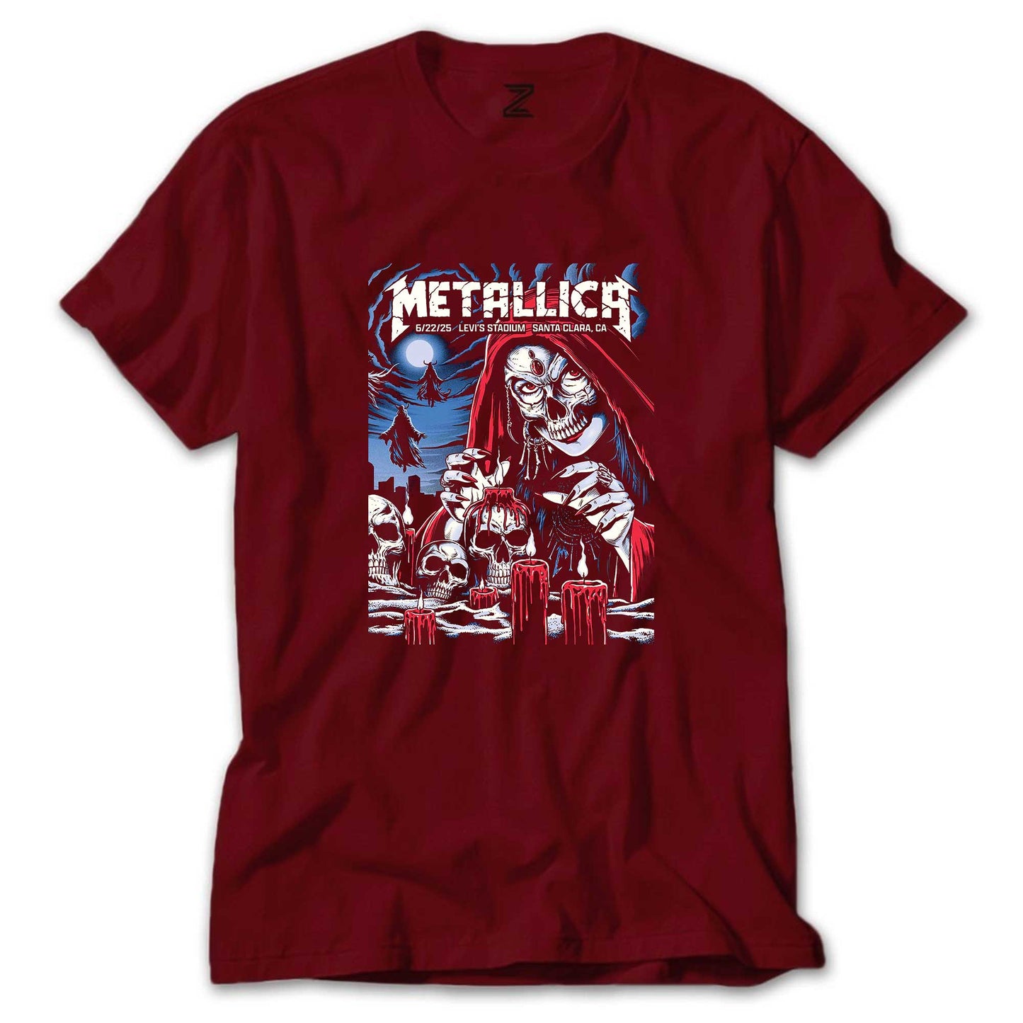 Metallica 2025 Tour Renkli Tişört