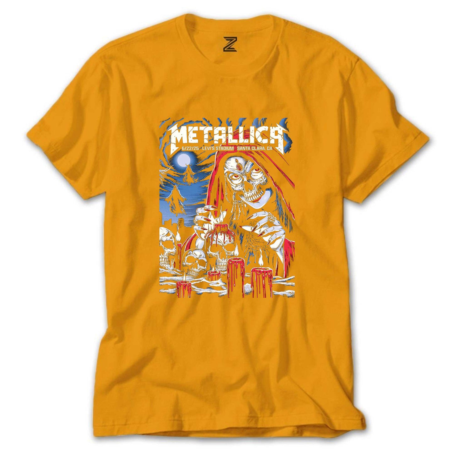 Metallica 2025 Tour Renkli Tişört