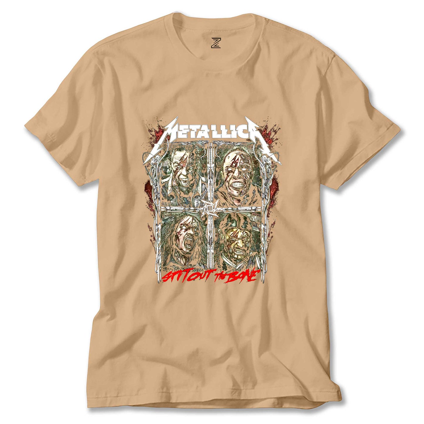 Metallica Spitout The Bone Renkli Tişört