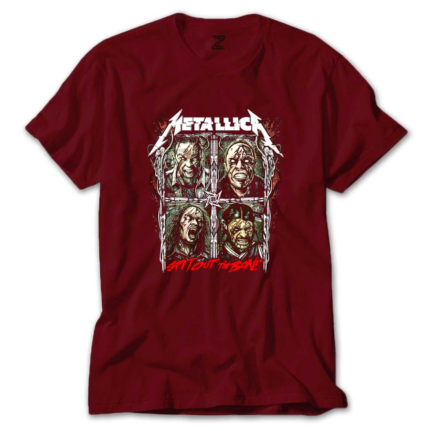 Metallica Spitout The Bone Renkli Tişört