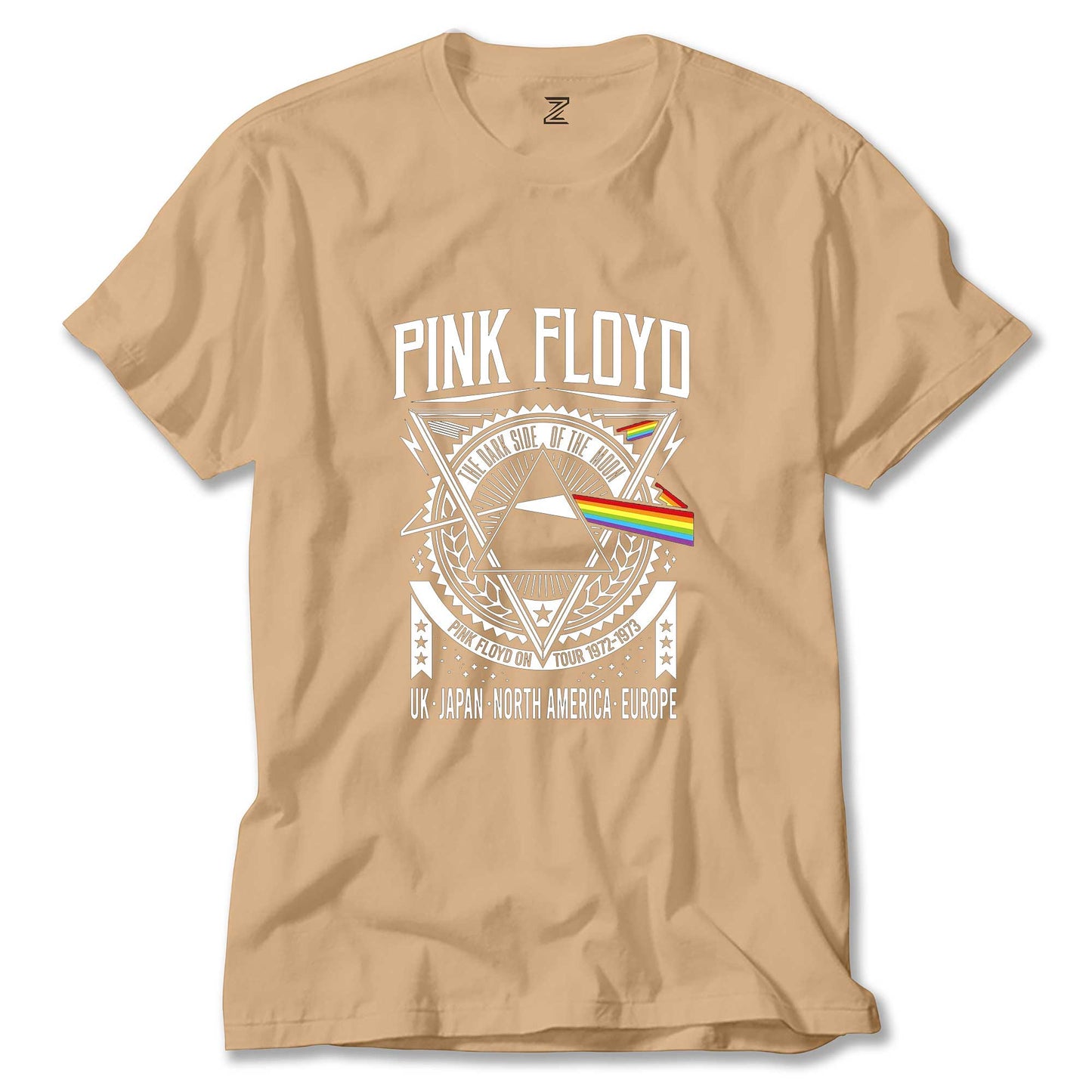 Pink Floyd Tour 1972 1973 Renkli Tişört