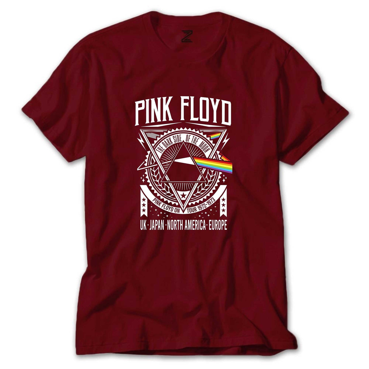 Pink Floyd Tour 1972 1973 Renkli Tişört