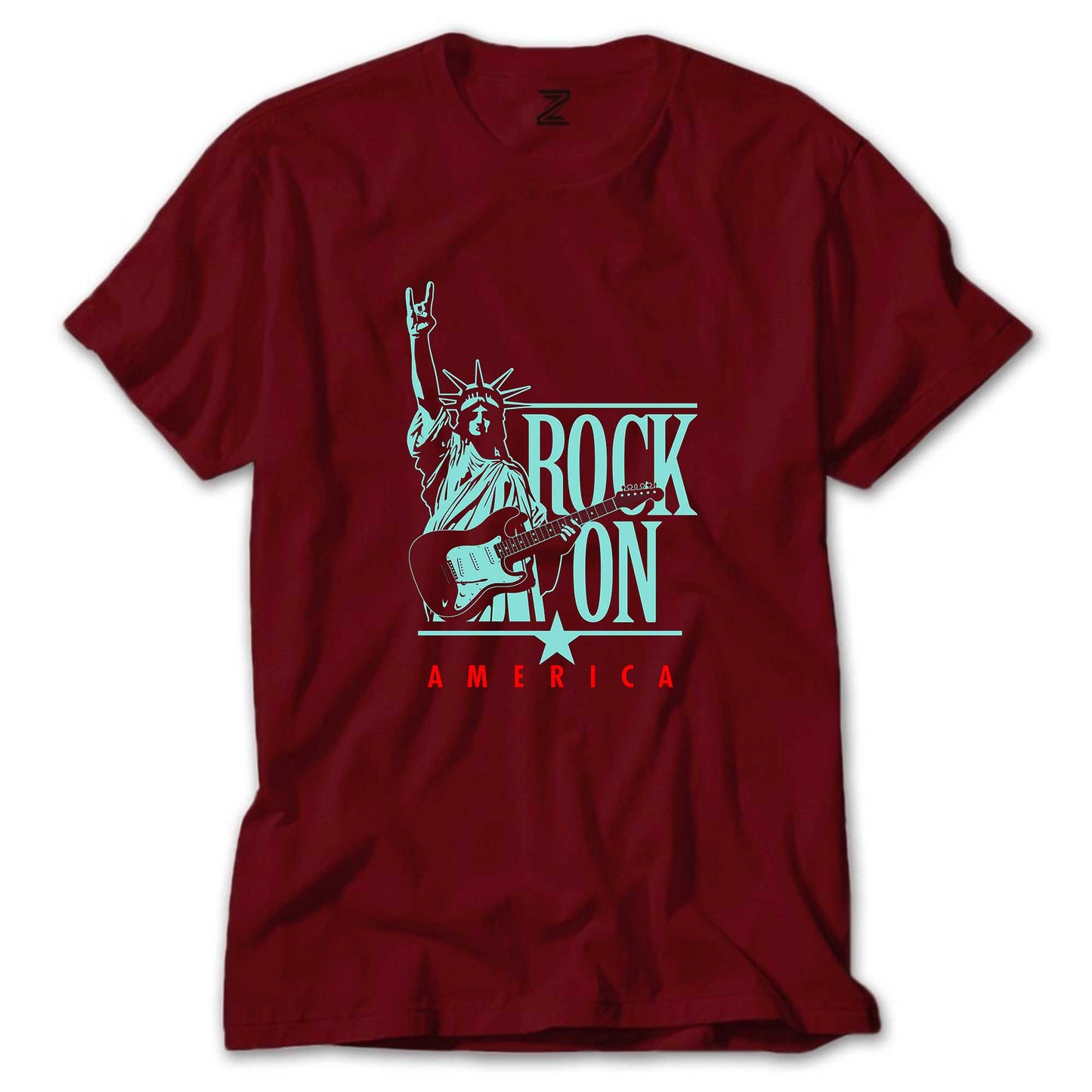 Rock On America Renkli Tişört