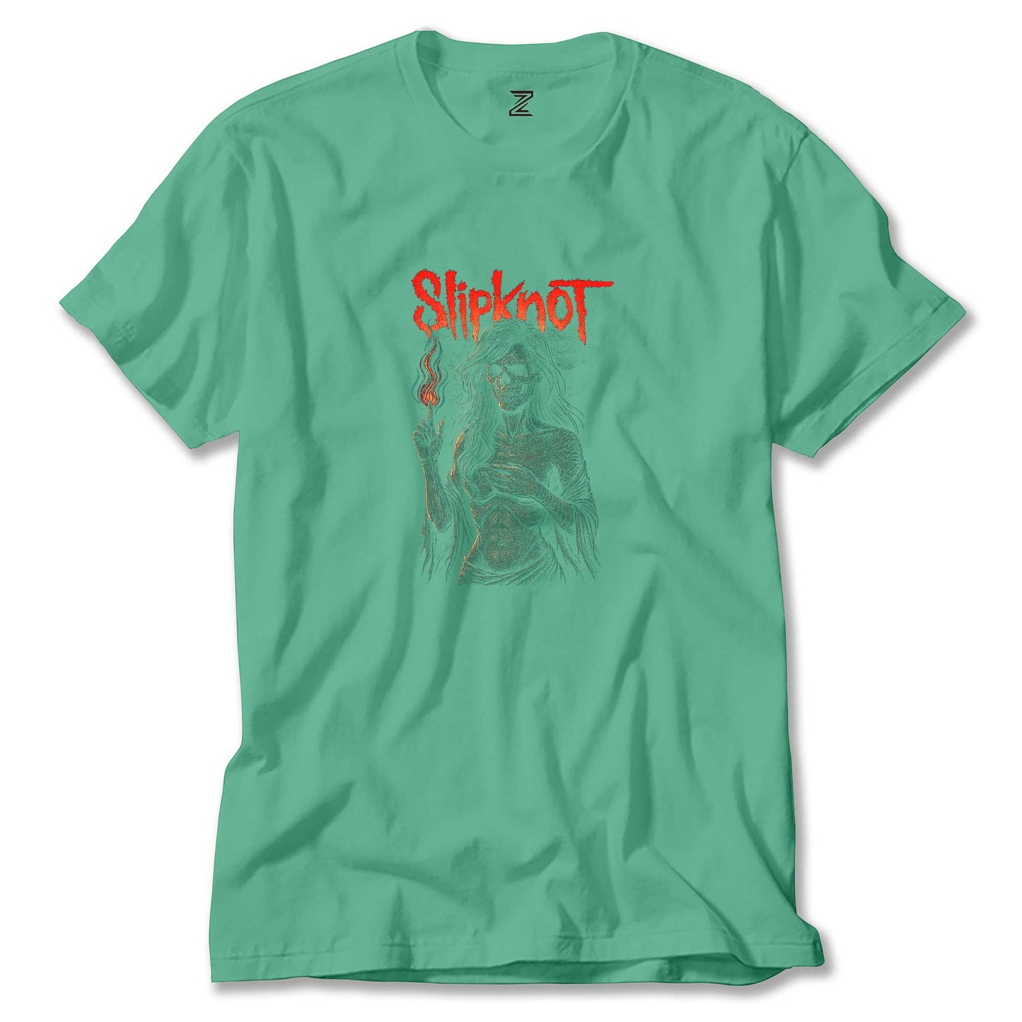 Slipknot Female Skeleton Hot Renkli Tişört