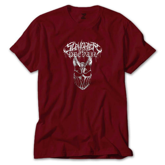 Slaughter To Prevail Silvermask Text Renkli Tişört
