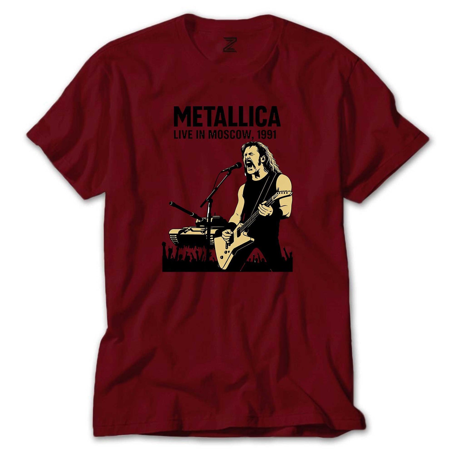 Metallica Live İn Moscow Renkli Tişört