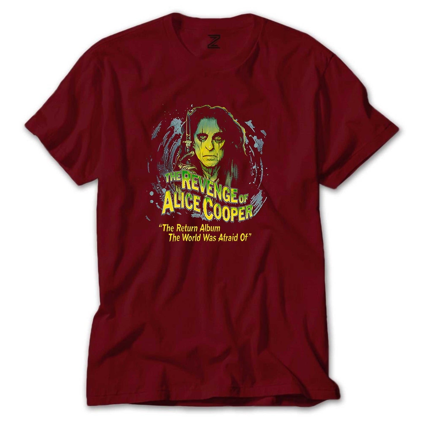 Alice Cooper The Revenge of Face Renkli Tişört