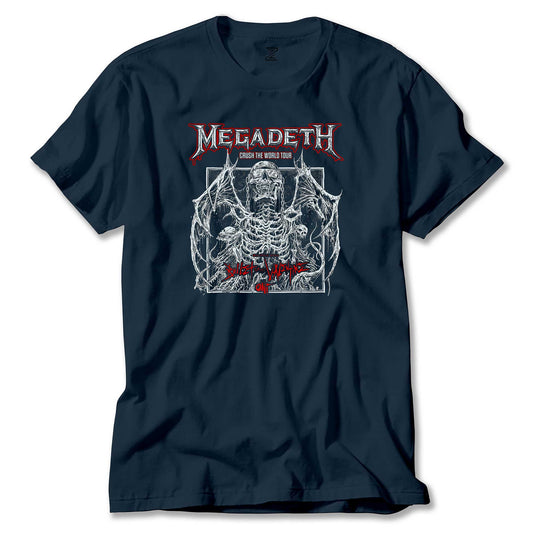 Megadeth Crush The World Renkli Tişört
