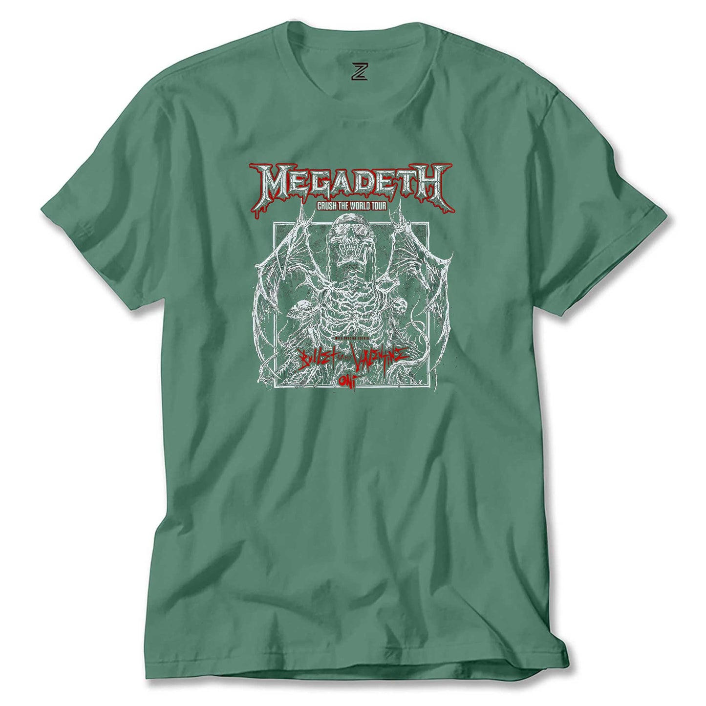 Megadeth Crush The World Renkli Tişört