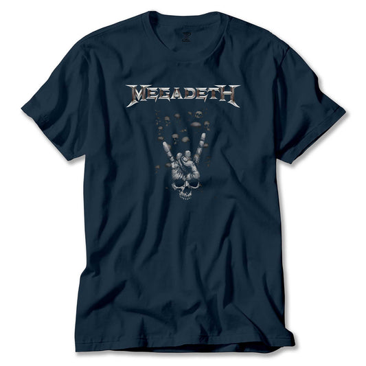 Megadeth Rock Sign Renkli Tişört