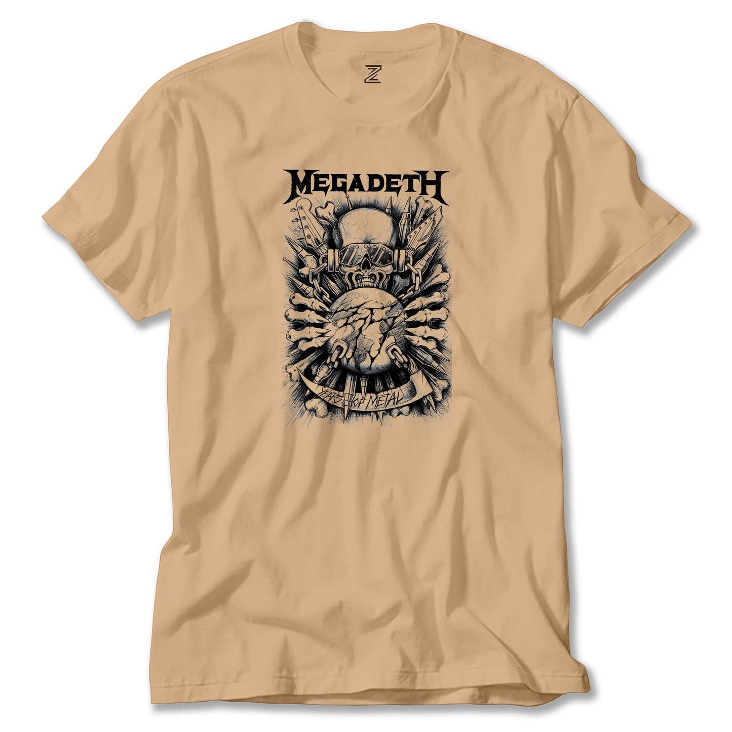 Megadeth Years Of Metal Renkli Tişört