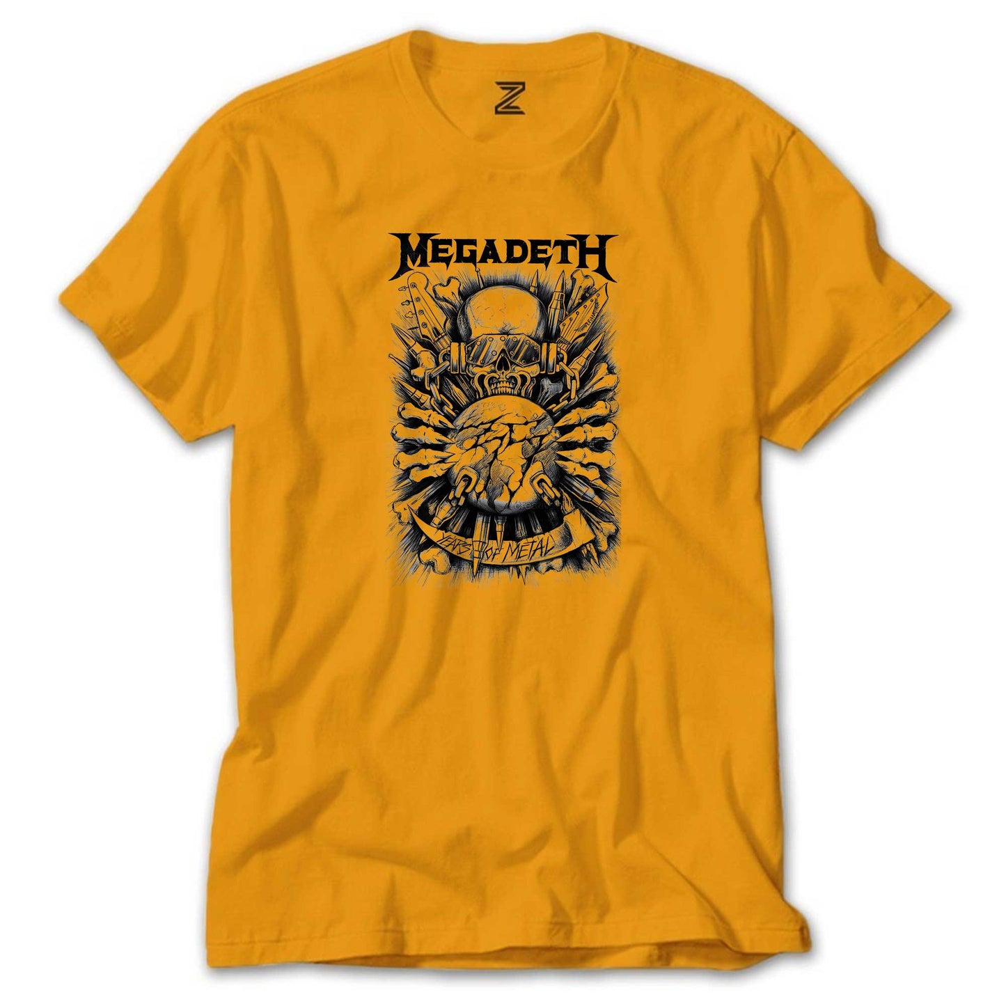 Megadeth Years Of Metal Renkli Tişört