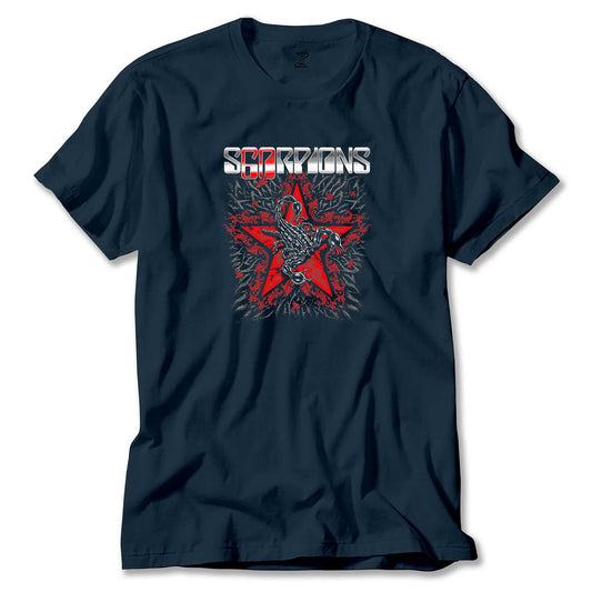 Scorpions Red Star Renkli Tişört