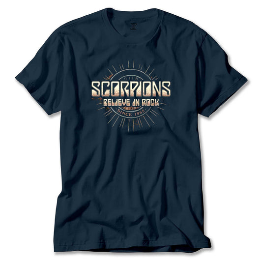 Scorpions Believe In Rock Renkli Tişört