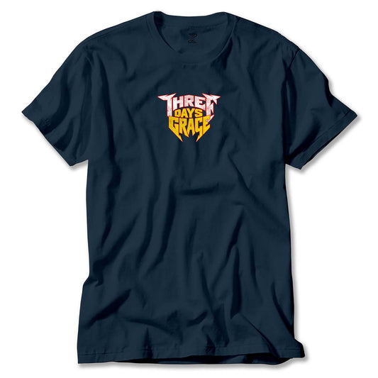 Three Days Grace Text Color Renkli Tişört