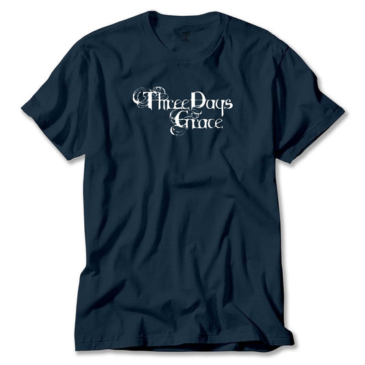 Three Days Grace Logo Text Renkli Tişört