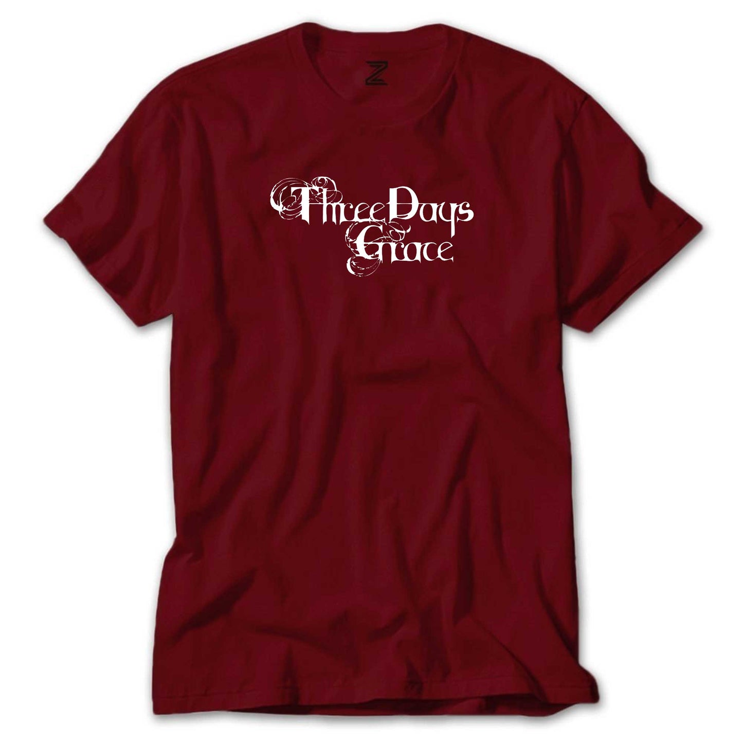 Three Days Grace Logo Text Renkli Tişört