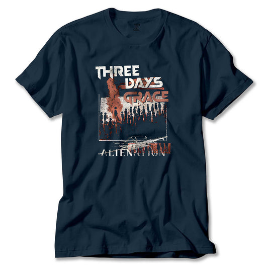 Three Days Grace Alienation Renkli Tişört