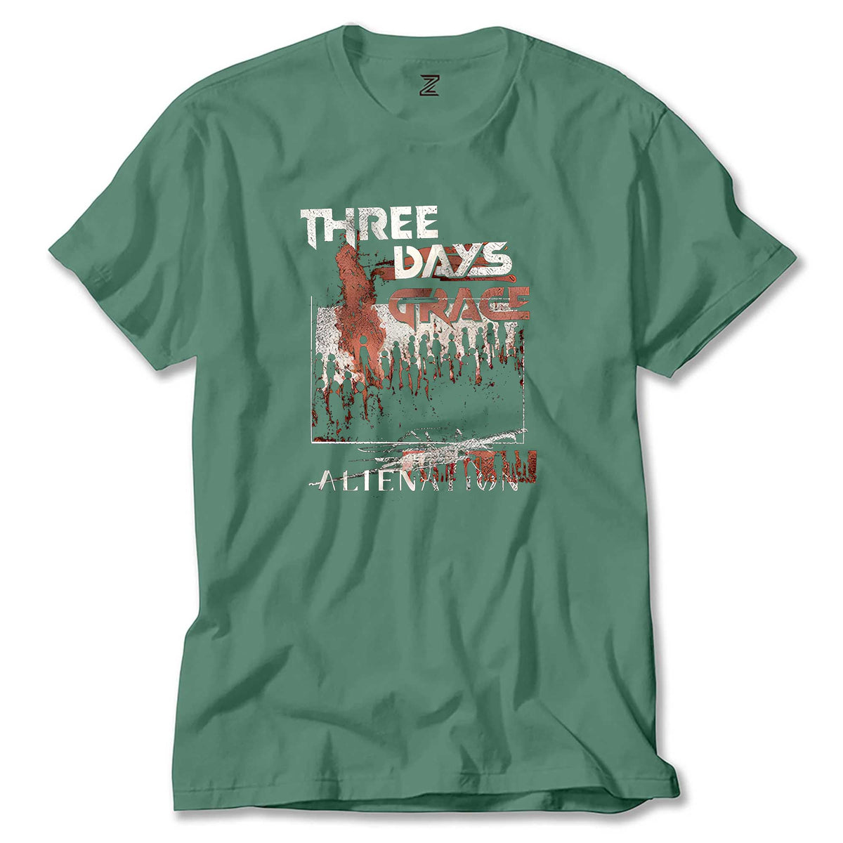 Three Days Grace Alienation renkli tişört