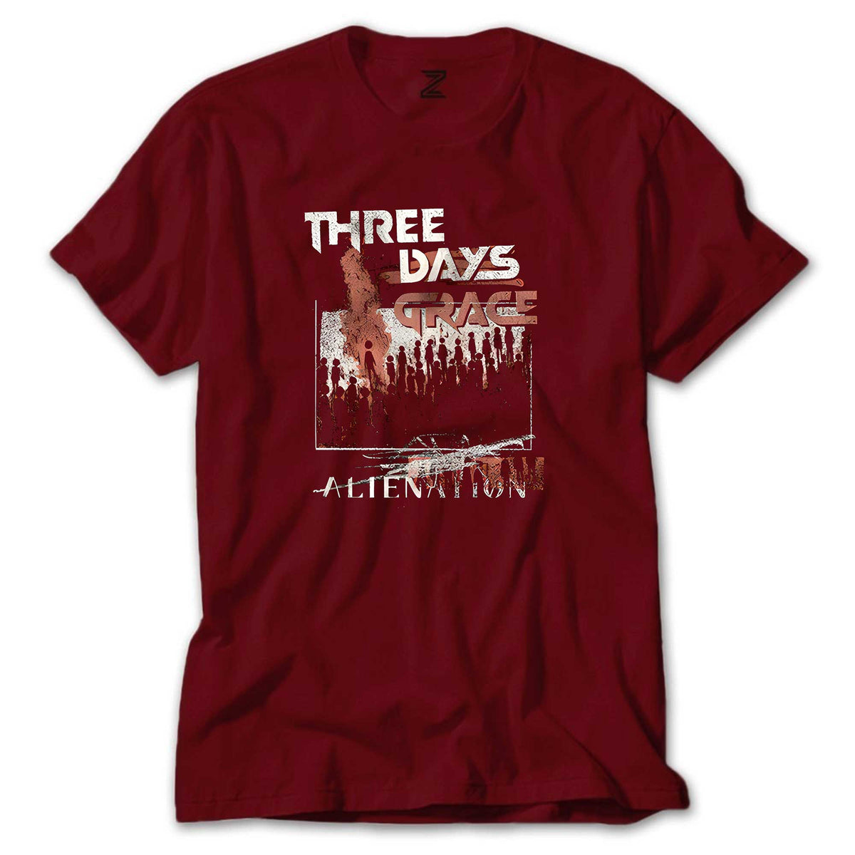 Three Days Grace Alienation renkli tişört