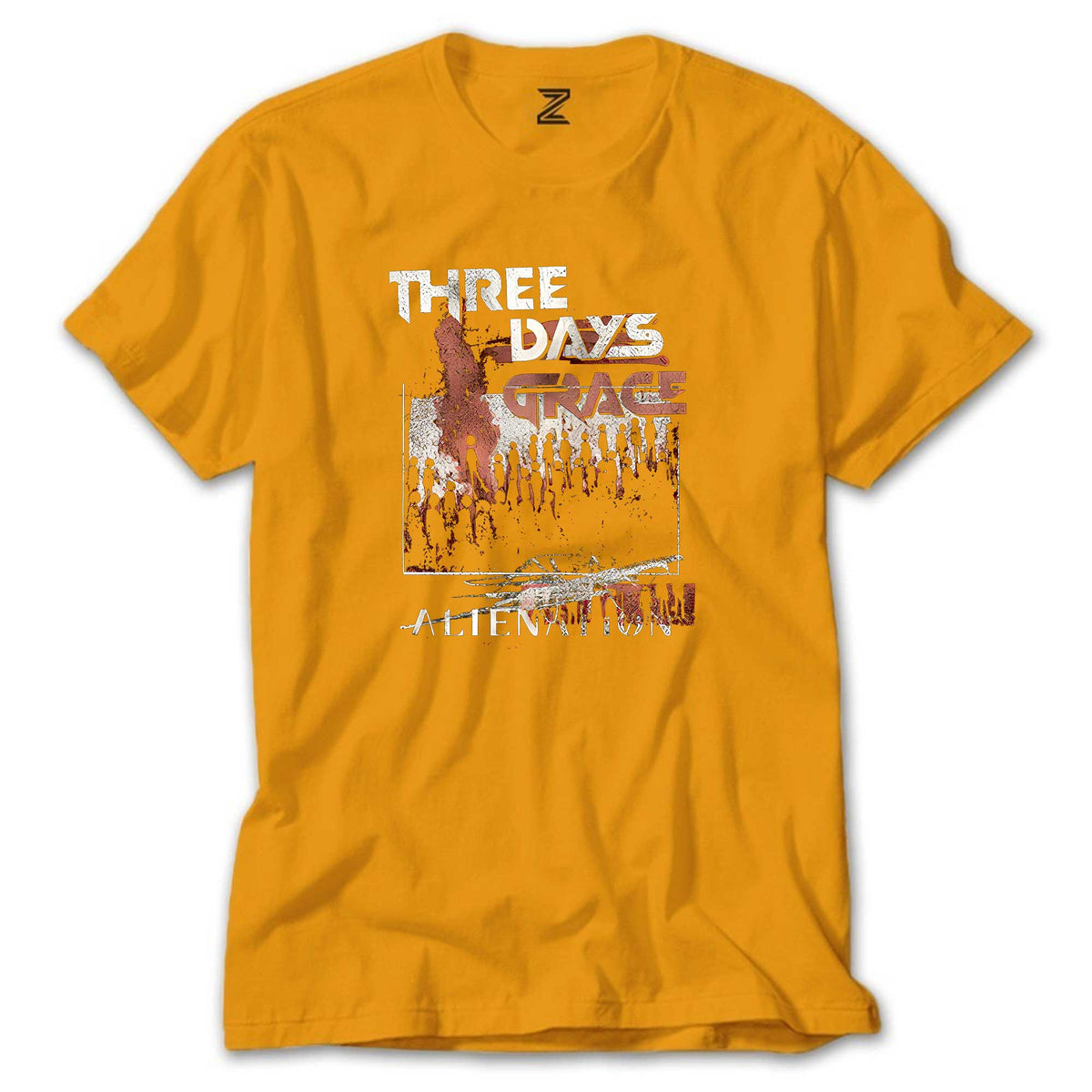 Three Days Grace Alienation renkli tişört