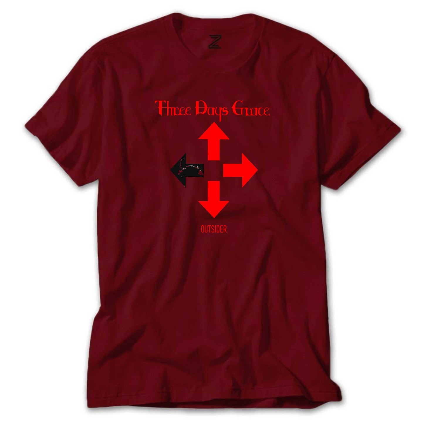 Three Days Grace Outsider Renkli Tişört