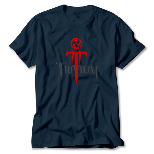 Trivium Logo Red Renkli Tişört