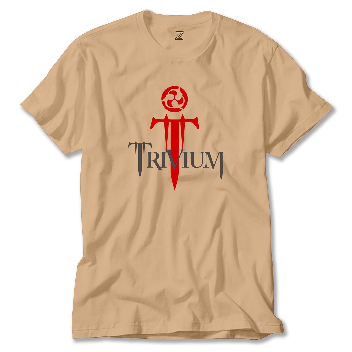 Trivium Logo Red Renkli Tişört