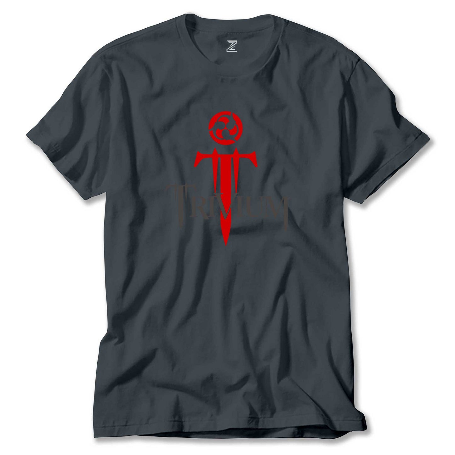 Trivium Logo Red Renkli Tişört
