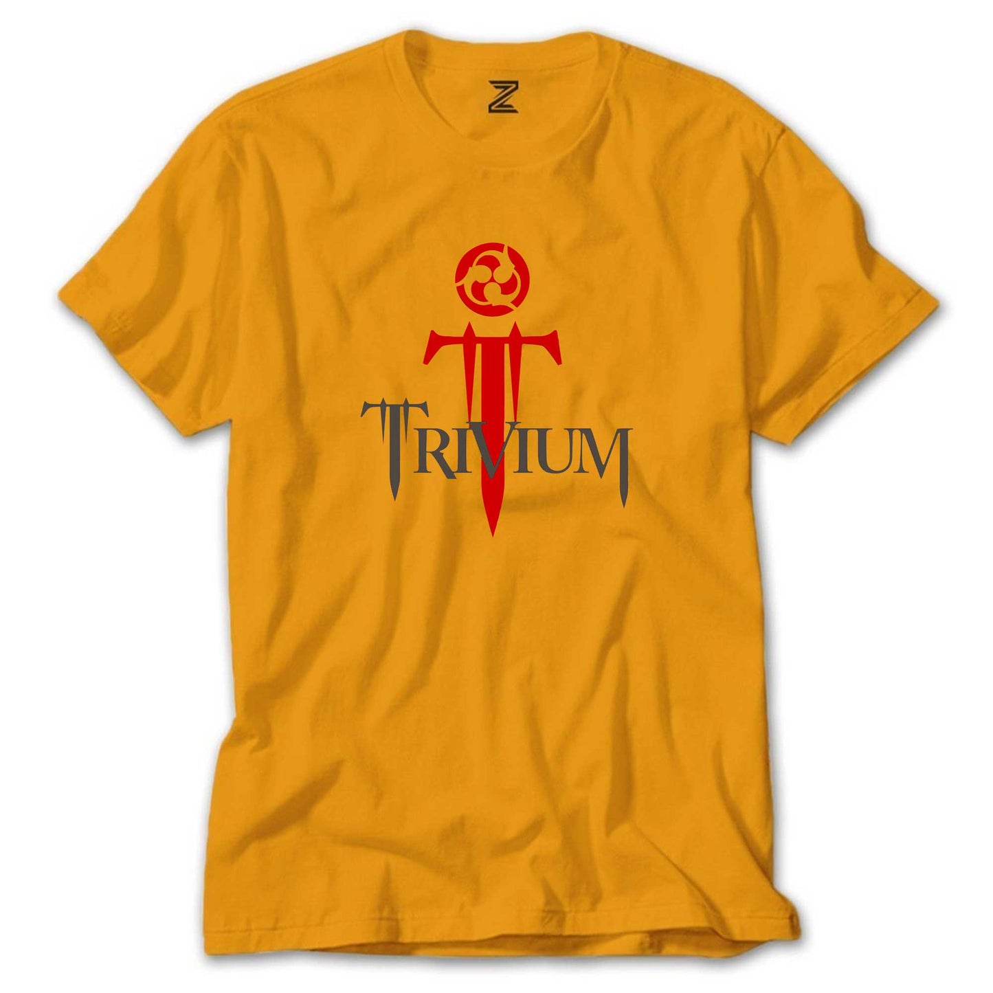 Trivium Logo Red Renkli Tişört