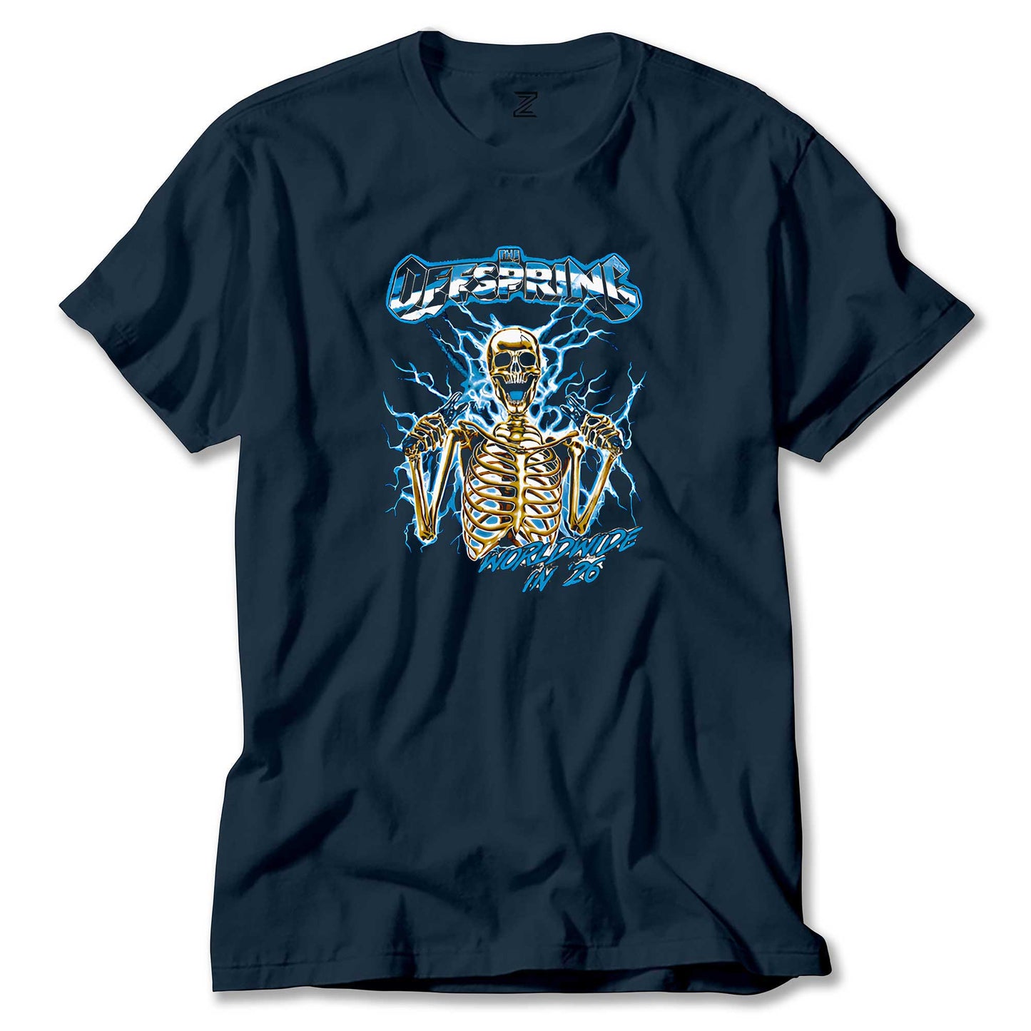 The Offspring Worldwide In '26 Skull Renkli Tişört