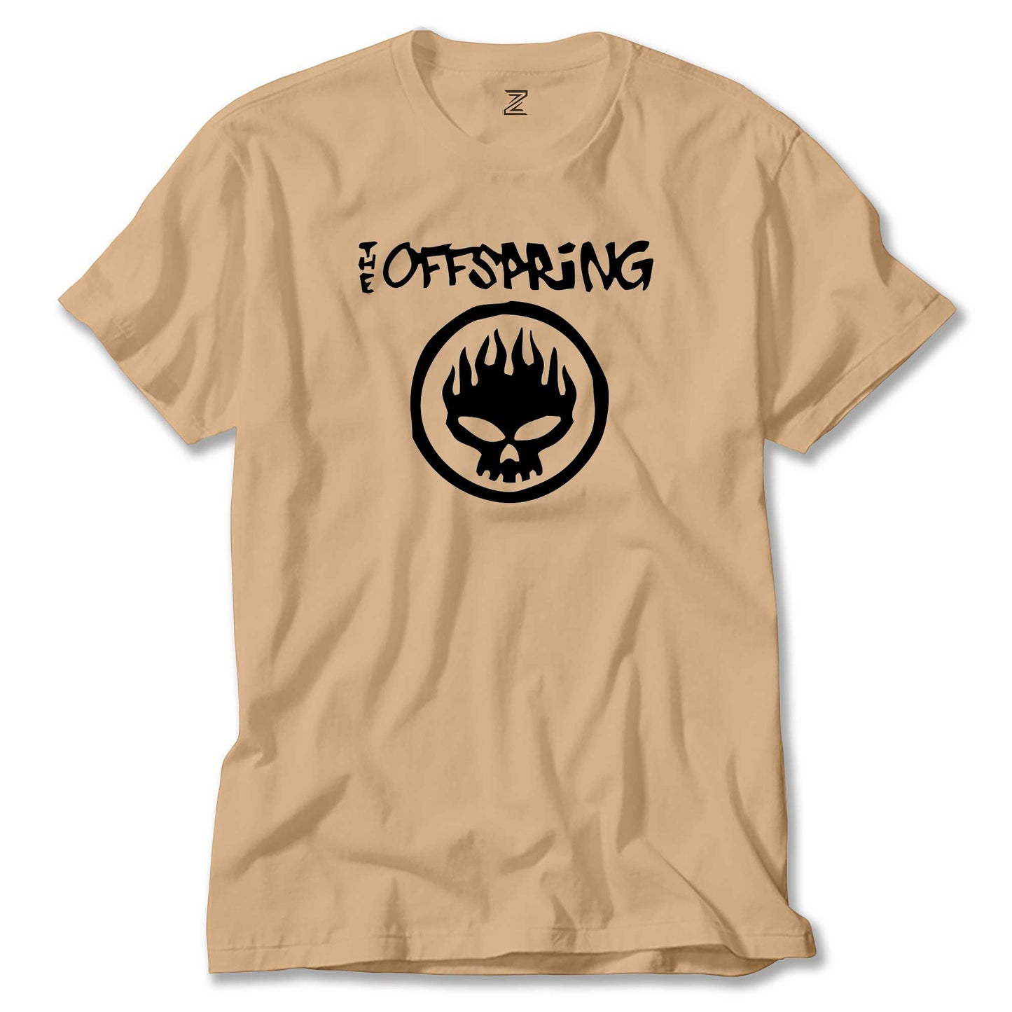 The Offspring Logo Text Skull Renkli Tişört