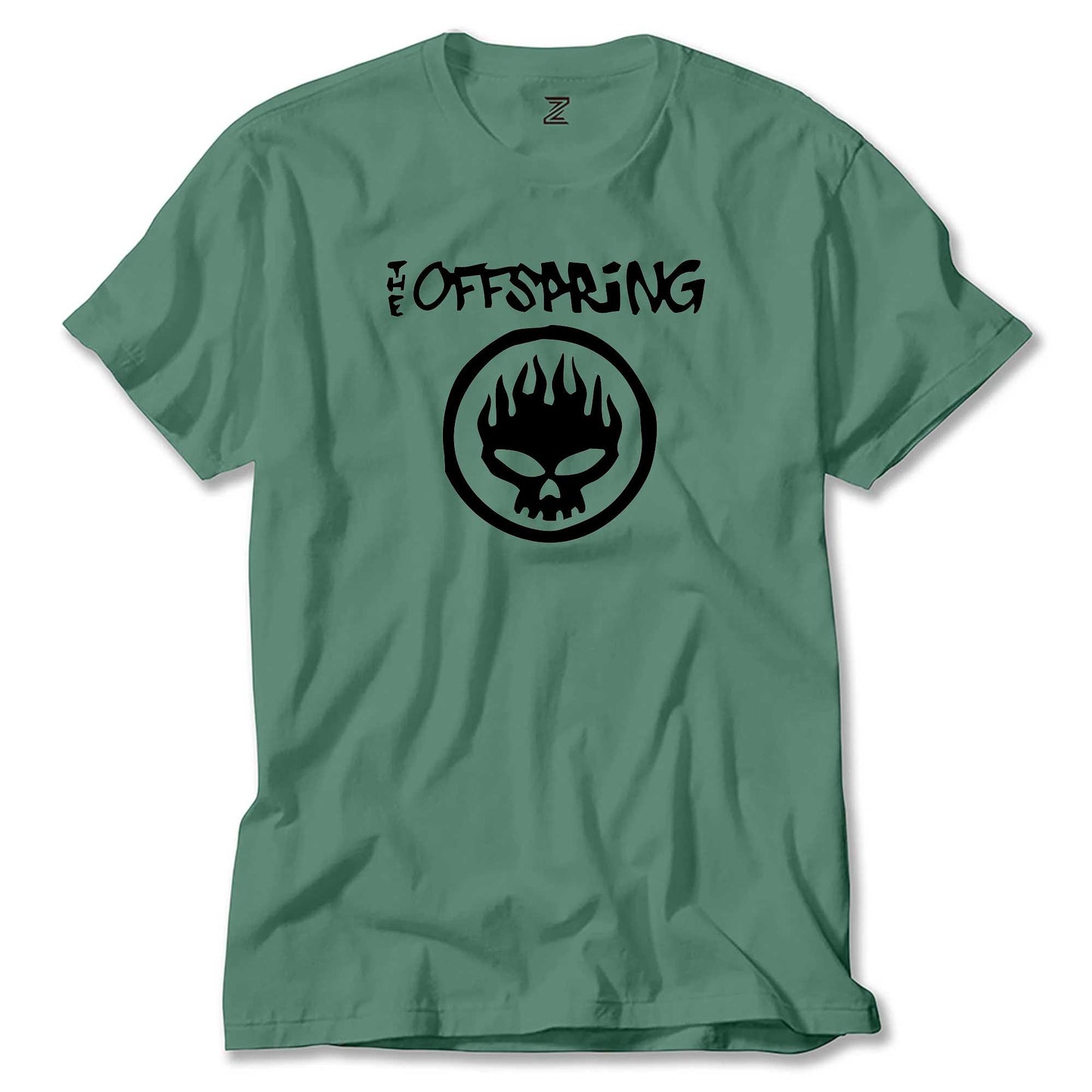 The Offspring Logo Text Skull Renkli Tişört