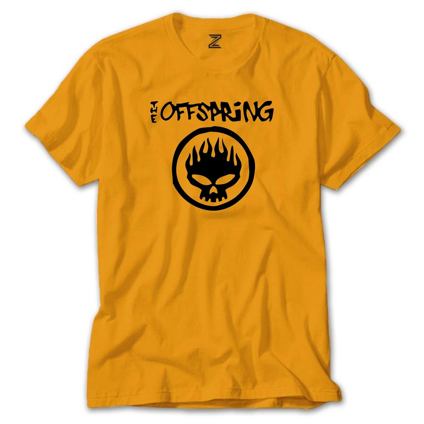 The Offspring Logo Text Skull Renkli Tişört