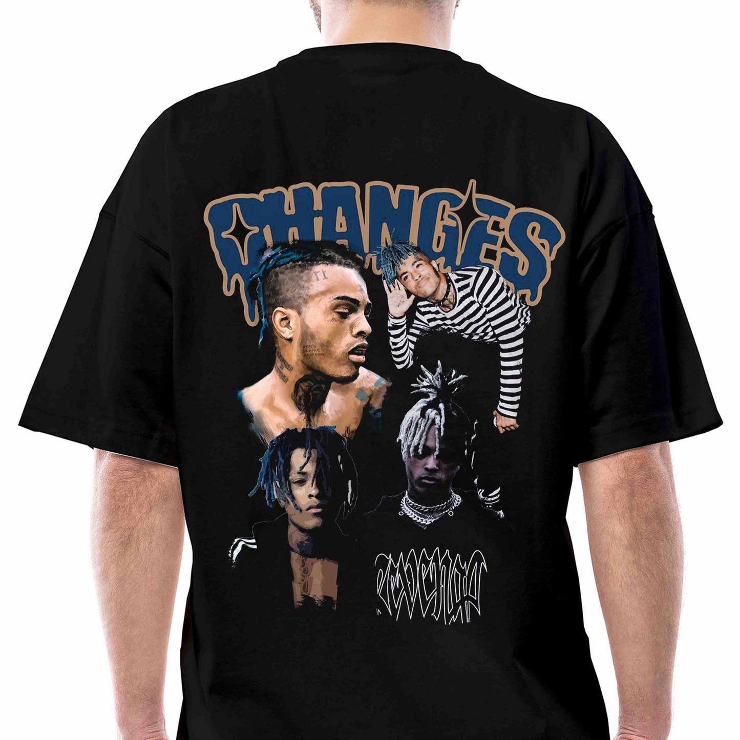 XXenations Siyah Oversize Tişört