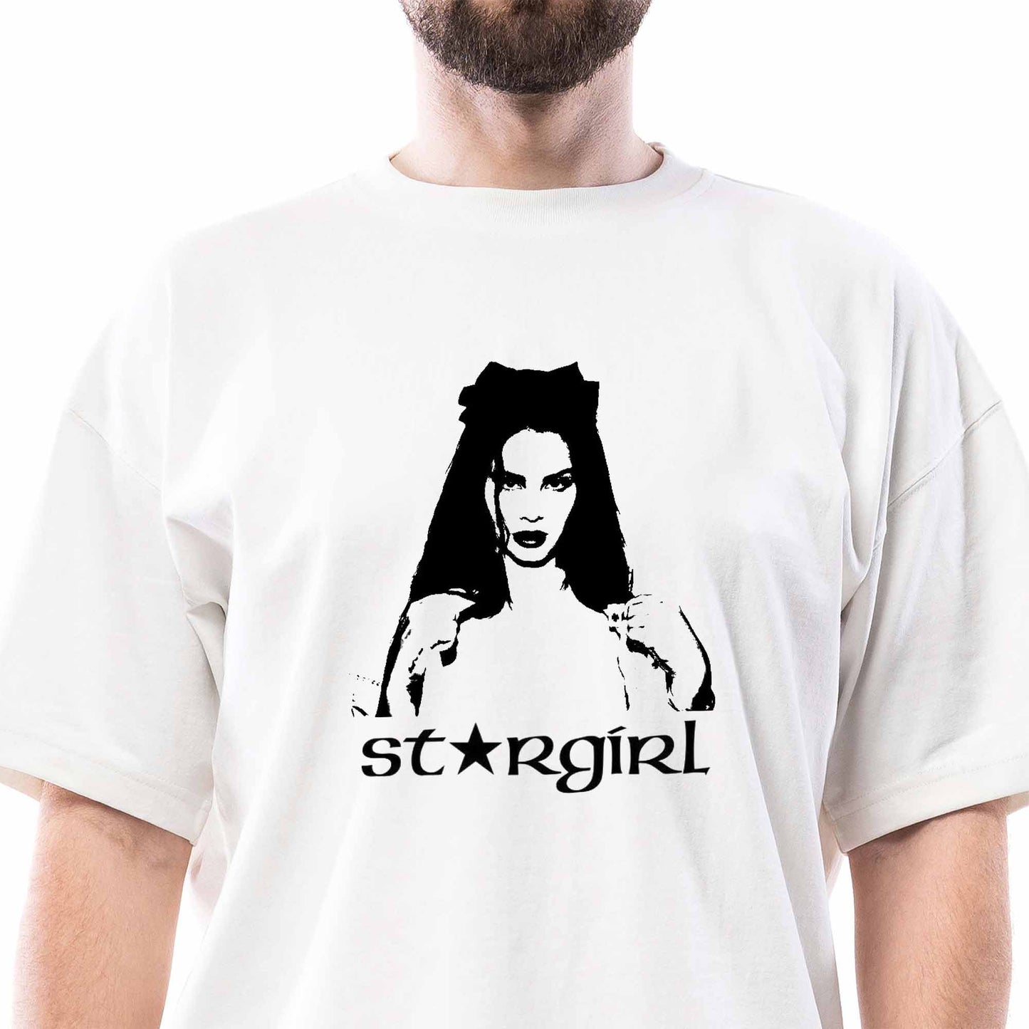 Lana Del Rey Stargirl Beyaz Oversize Tişört