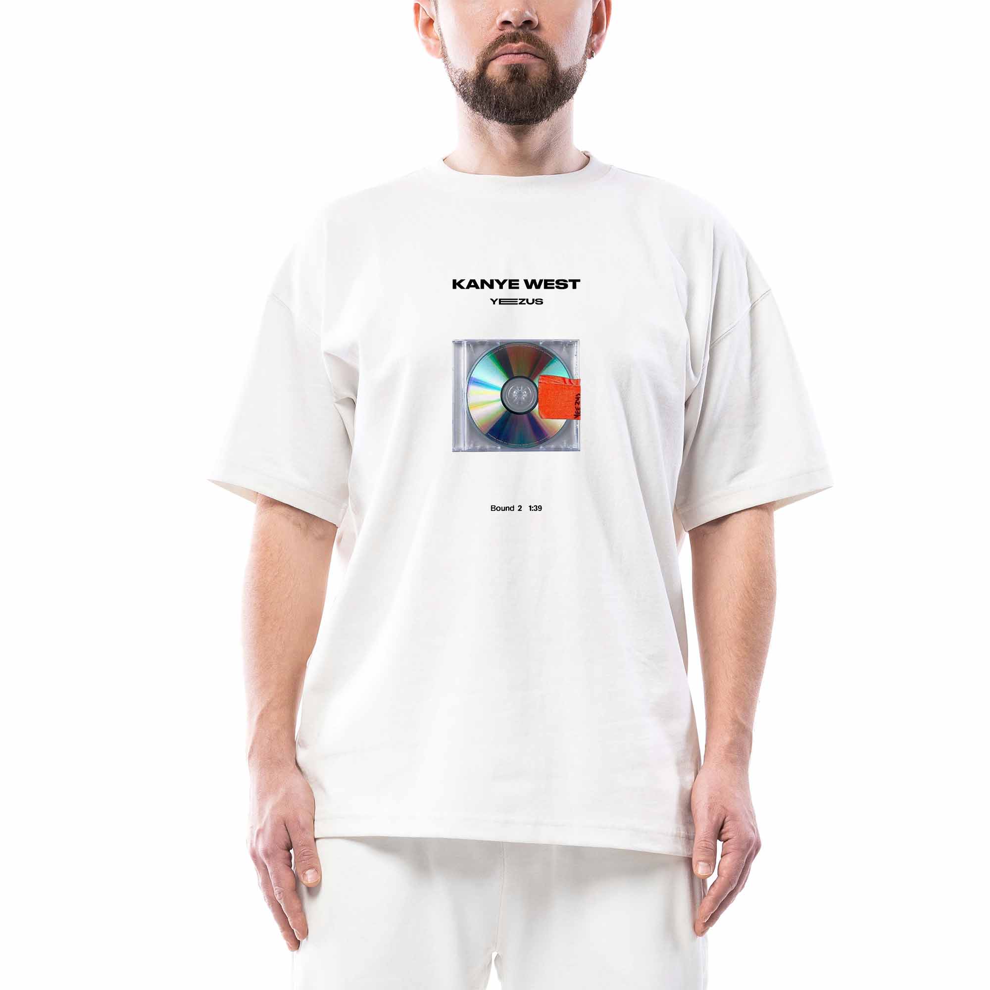 Kanye West Yeezus Beyaz Oversize Tişört | Zepplin Giyim – Zepplingiyim