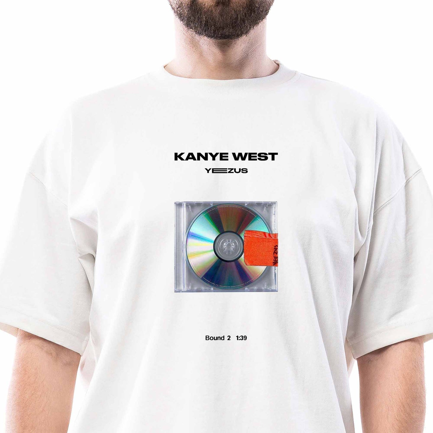 Kanye West Yeezus Beyaz Oversize Tişört