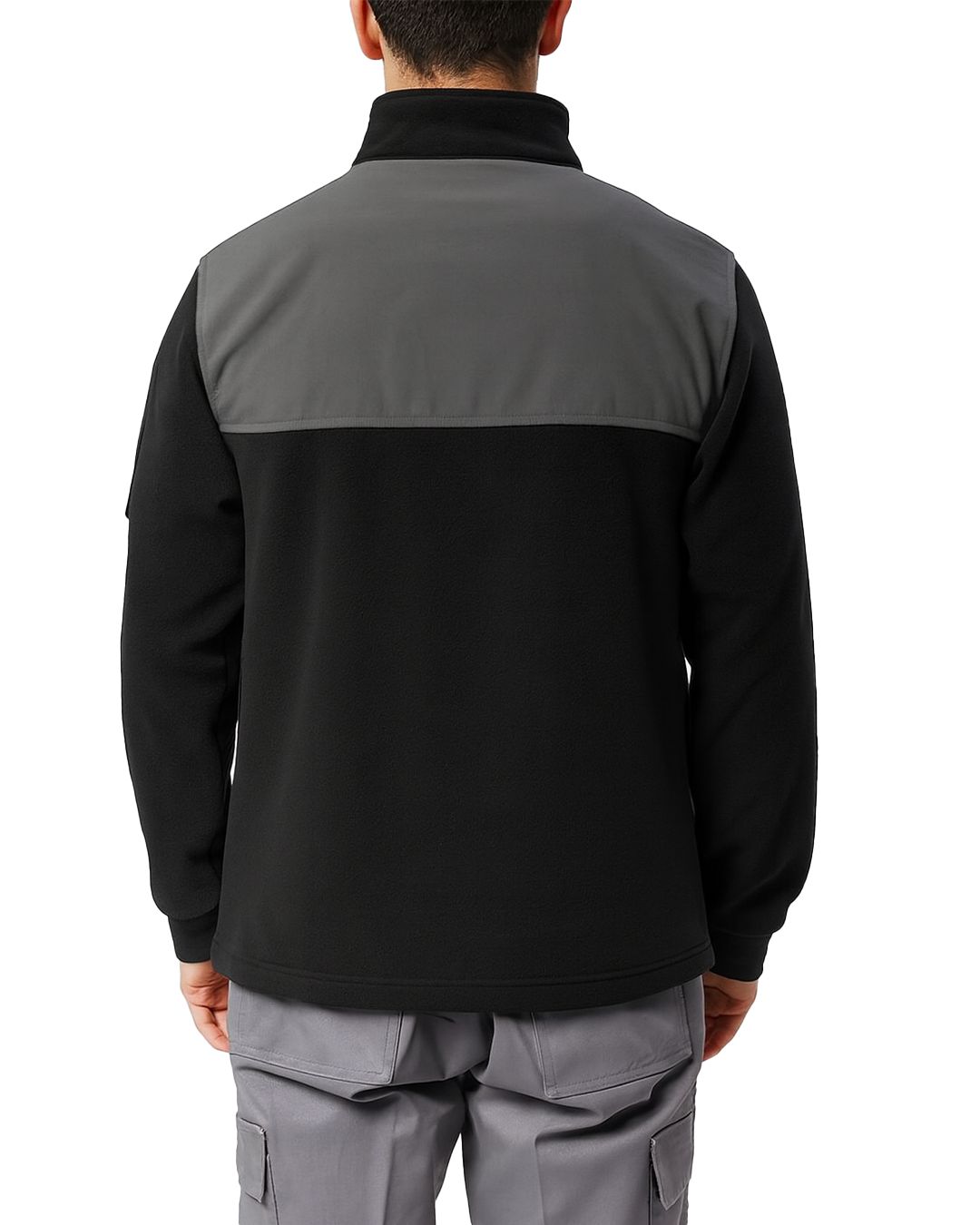 Softshell Polar Baskılı Nakışlı Siyah Toptan